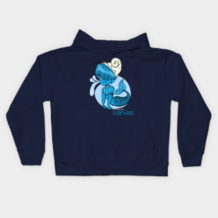 Aqua Blue Merbie Kids Hoodie